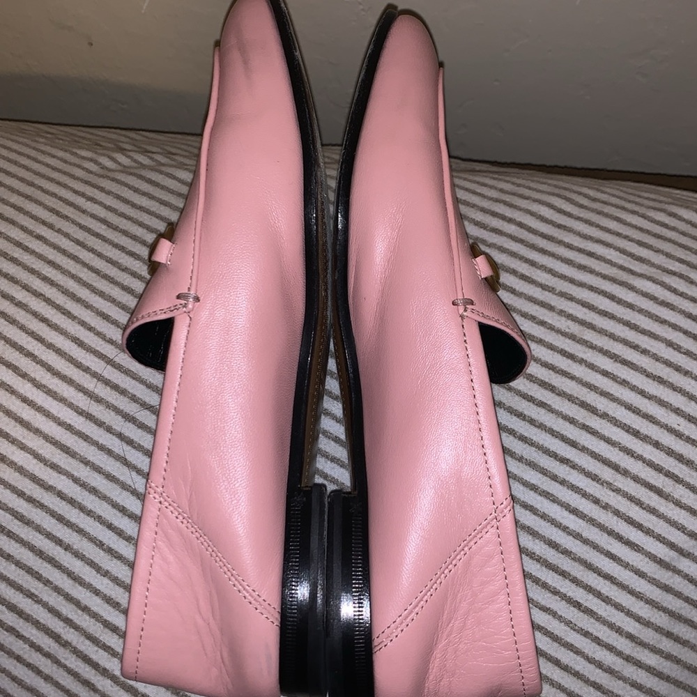 Gucci Made in Italy Lambskin Womens Brixton Horsebit Loafers 39 Perfect Pink - Picture 6 of 10